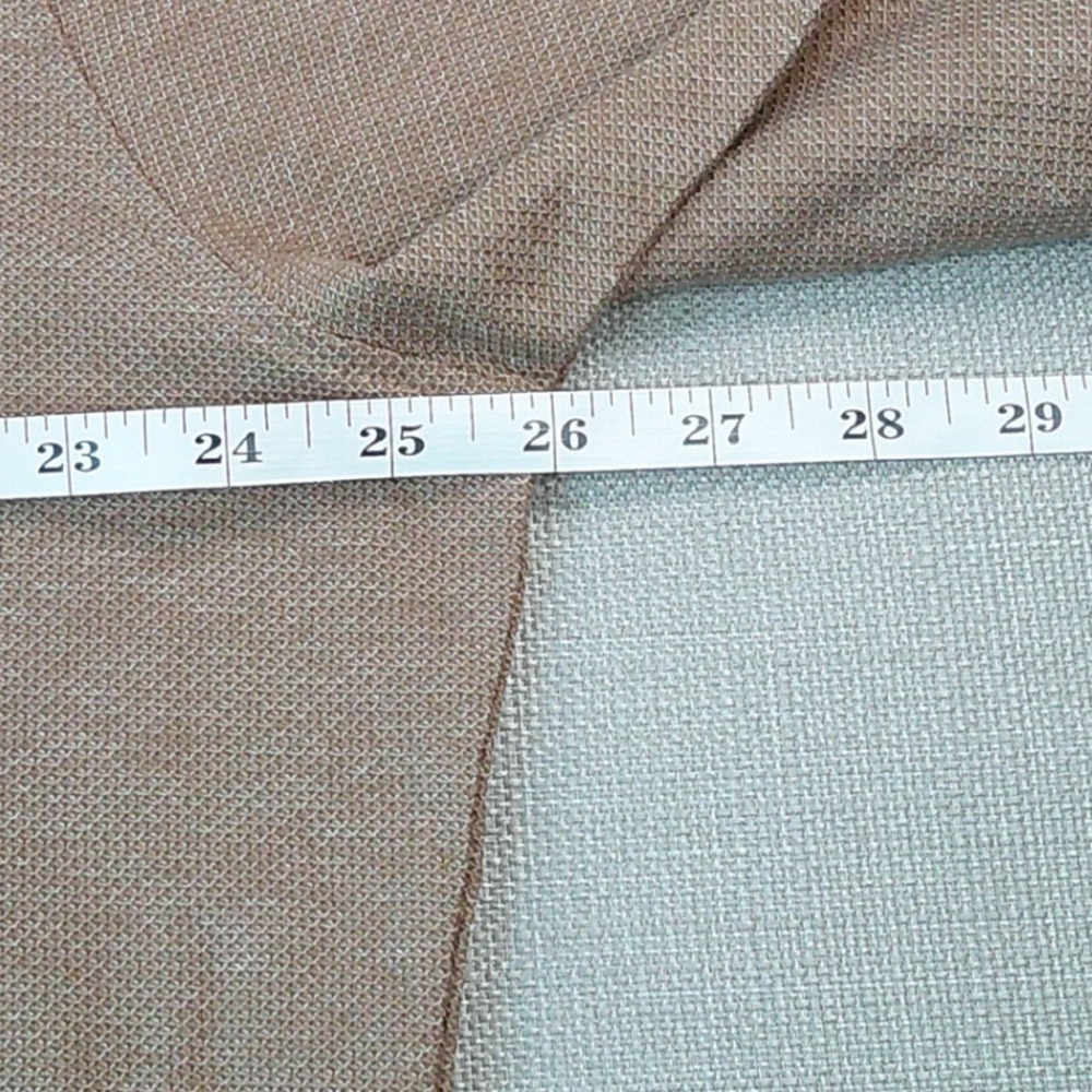Peter Millar Long Sleeve Polo Men XL Brown Cotton Cashmere Crown Crafted Pocket - Picture 7 of 8